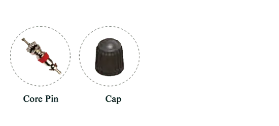 Accessories – core pin, cap and more